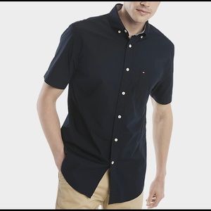 Black Tommy Hilfiger Button Up Shirt size XXL